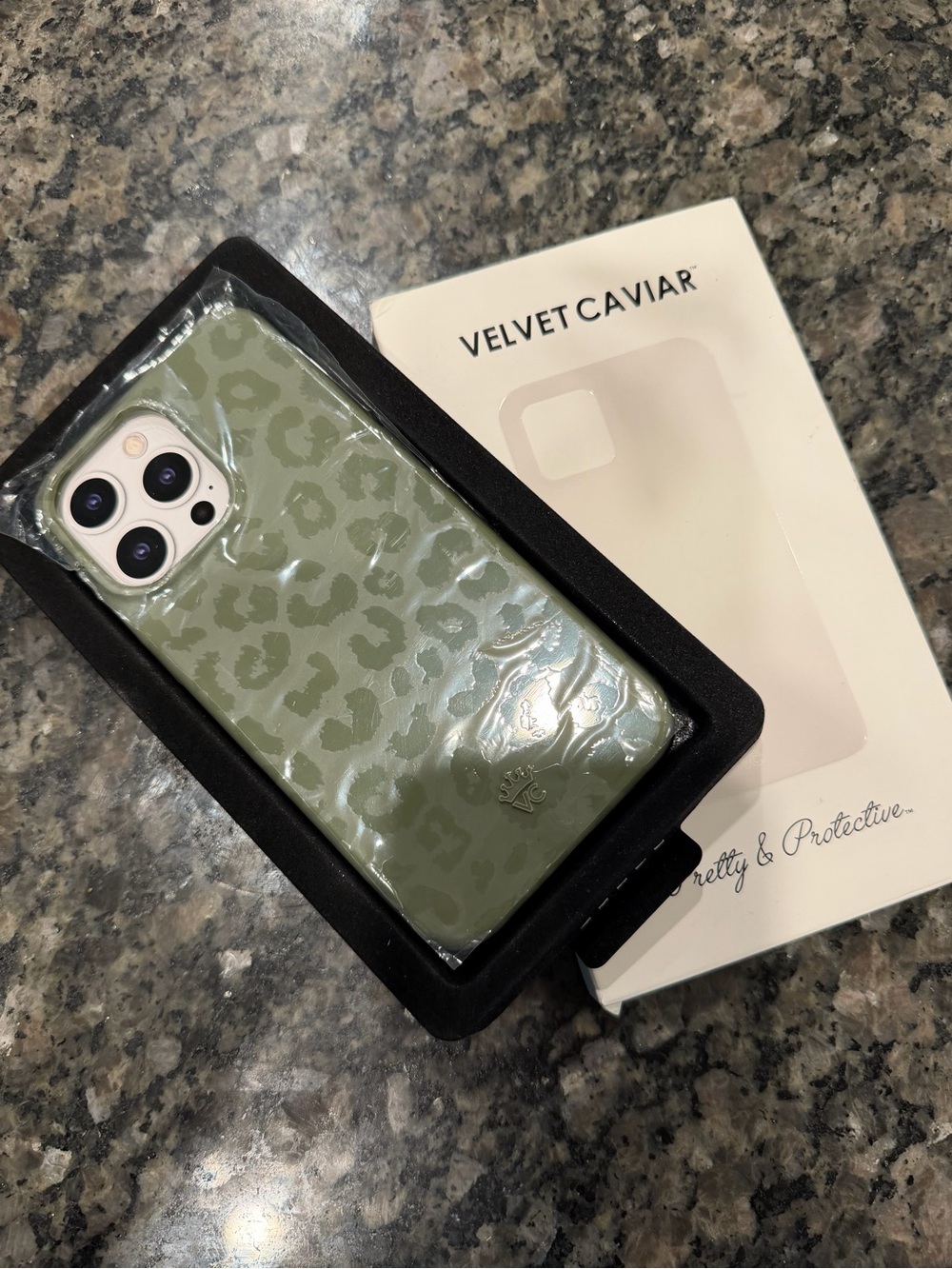 Velvet Caviar Olive Green Leopard Print iPhone Case-iPhone 13 pro max